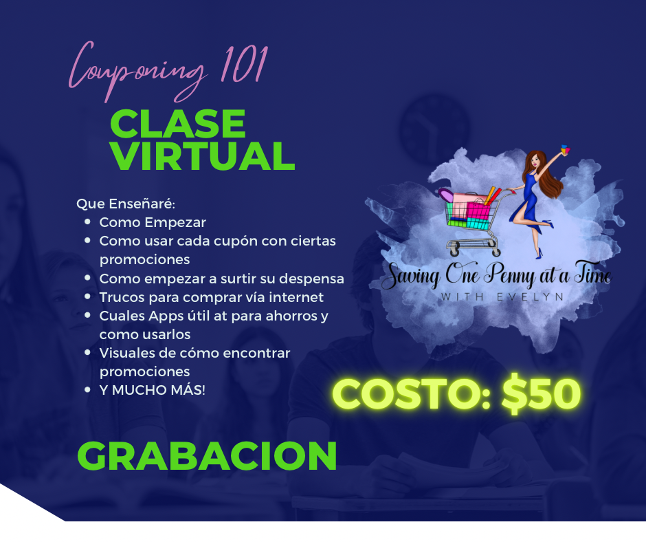 Grabación Couponing 101 Español Virtual